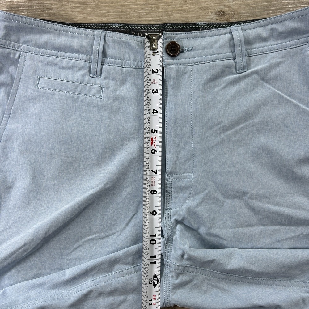 7 Diamonds Men's Size 33 Velocity Performance Golf Shorts Steel Blue Stretch - Picture 8 of 10